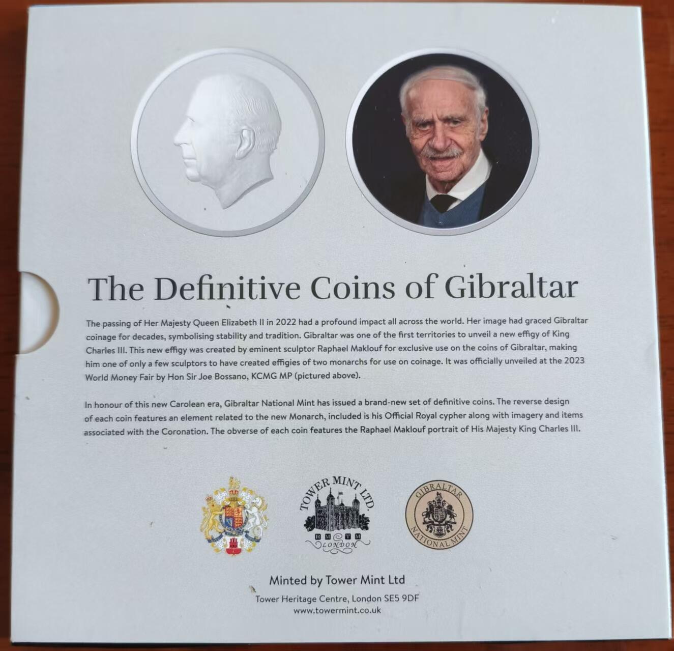 ❤️【币观天下】❤️ 第333期钱币拍卖- 2025.12.5周五晚上6点半场-长期征集拍品 稀少的直布罗陀2023年查尔斯三世头像第一套开门MS套币 1便士到5镑9枚