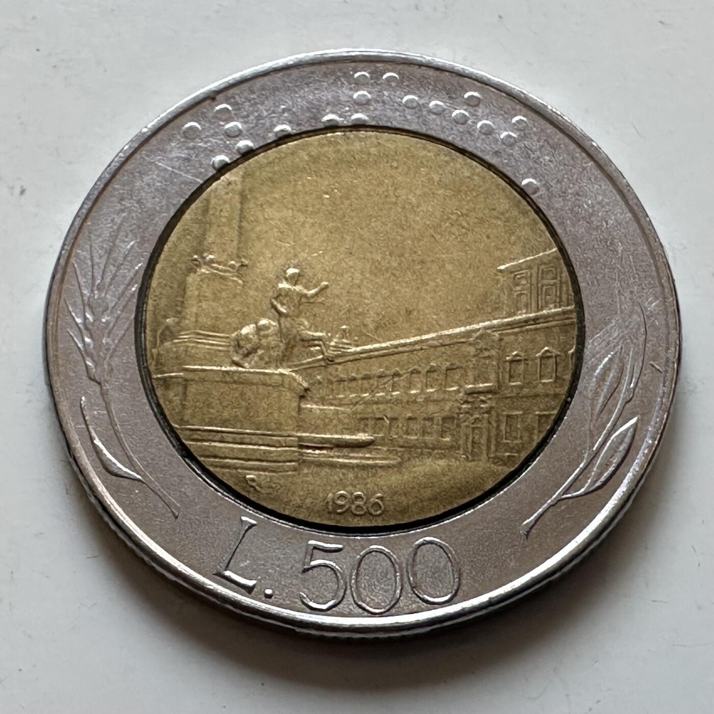 🌹外币初藏🌹🐯2025年第135场  每周二四六晚8️⃣点 接代拍 意大利1986年500里拉