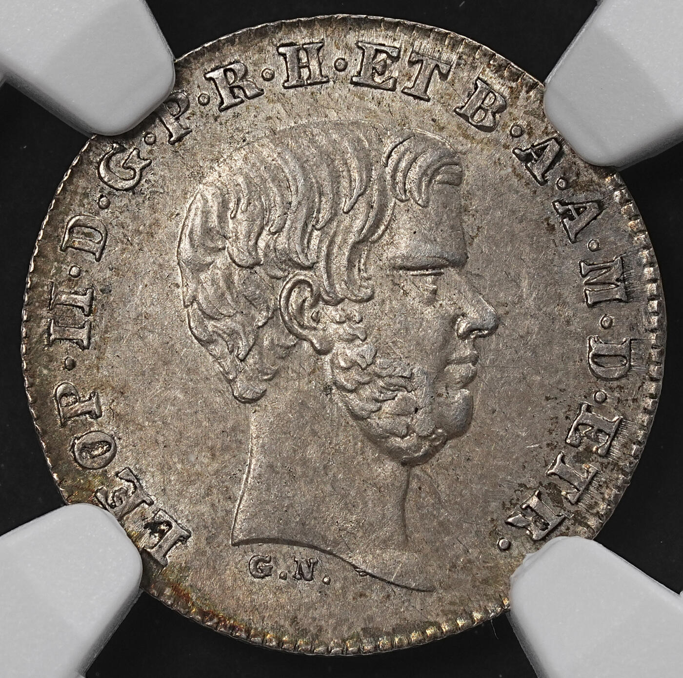 修遠堂世界钱币第九十六期 NGC MS62 1857年托斯卡纳1/2 PAOLO银币