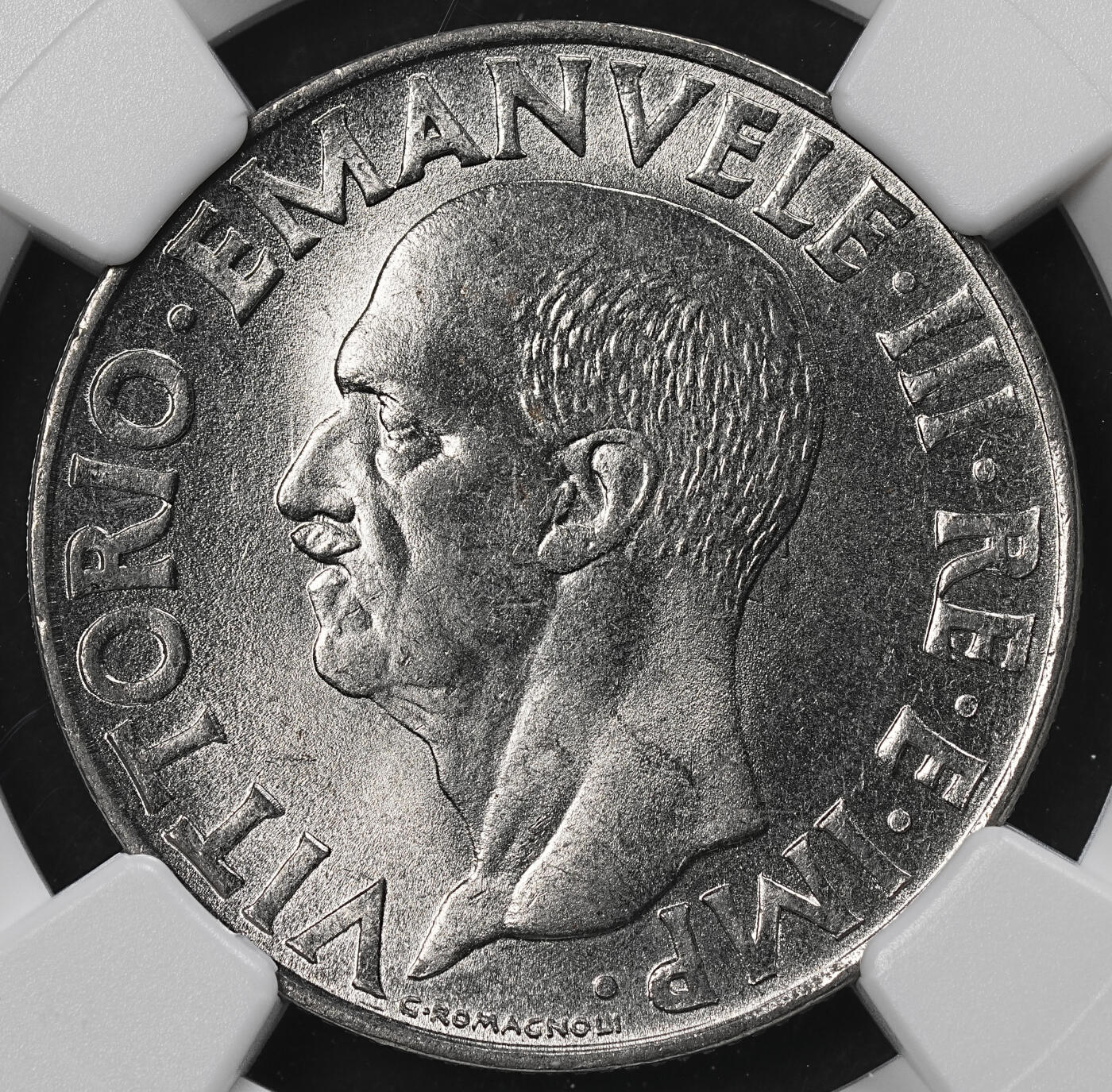 修遠堂世界钱币第九十六期 NGC MS65 1942年意大利1里拉