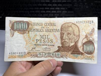 2025年集古藏今外币拍卖第十期-第10场—（总第290拍-纸币专场），本期拍完结算一次，发货时间2-3天，休息几天后继续新的一期拍卖。 - 阿根廷100比索