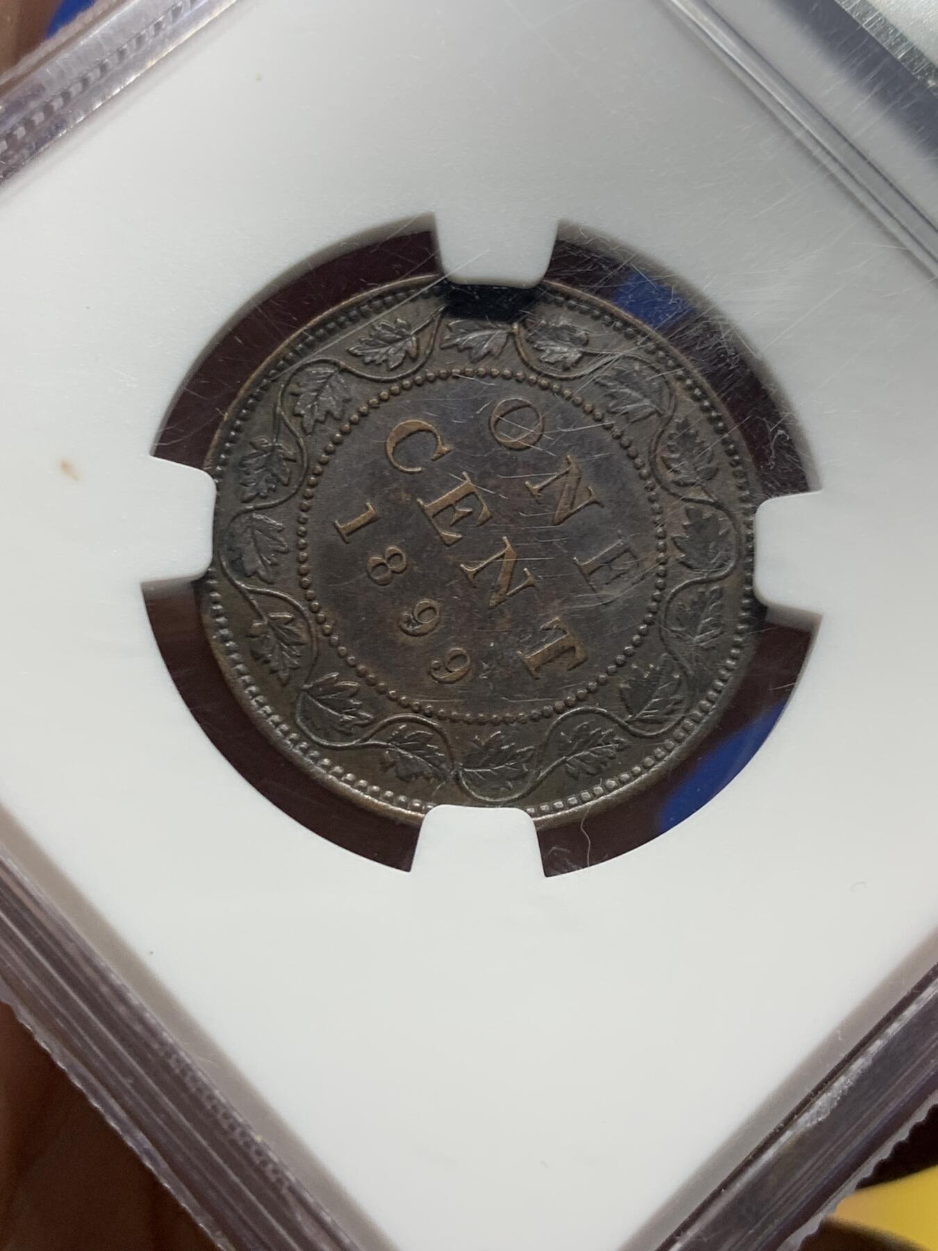 《竞宝斋》第444场 周日，周一，2场连拍 （全场包邮） NGC AUD 加拿大1899/9维多利亚女王1分