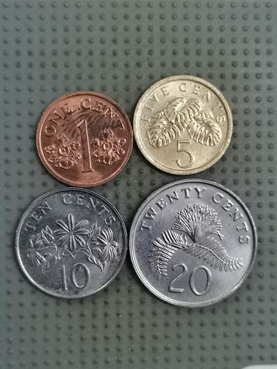 2025年第130场各国散币拍卖（总第130场） - 新加坡高盾版4枚