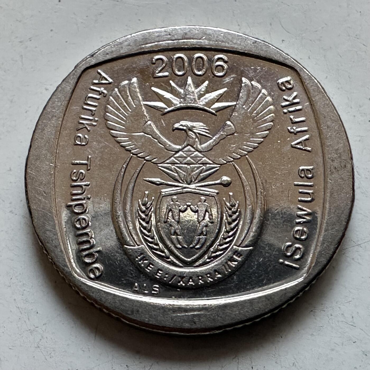 🌹外币初藏🌹🐯2025年第135场  每周二四六晚8️⃣点 接代拍 南非2006年1兰特