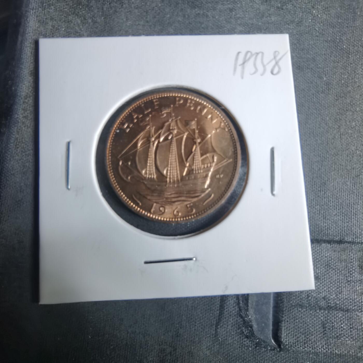 沼泽如烟--第919场 英国1965年半便士