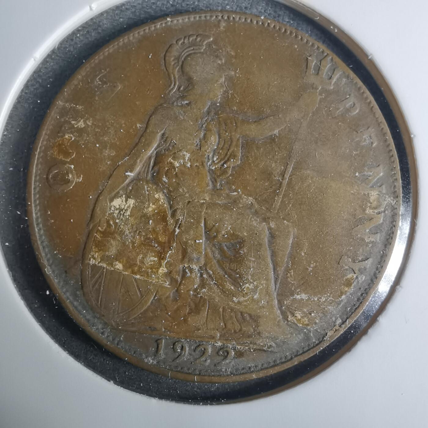 沼泽如烟--第919场 英国1922年1便士