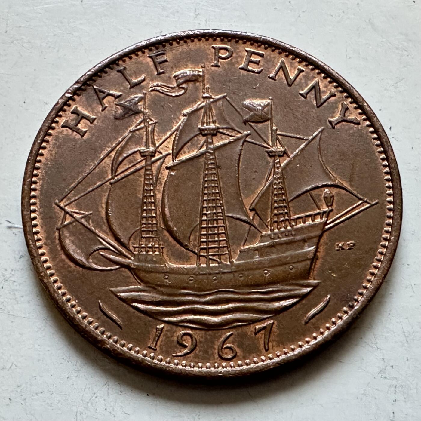 🌹外币初藏🌹🐯2025年第135场  每周二四六晚8️⃣点 接代拍 英国1967年半便士