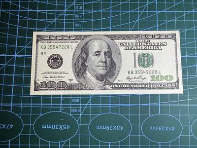 【炜奕收藏】，第五十二期 - 2006年美国100美元，UNC品相