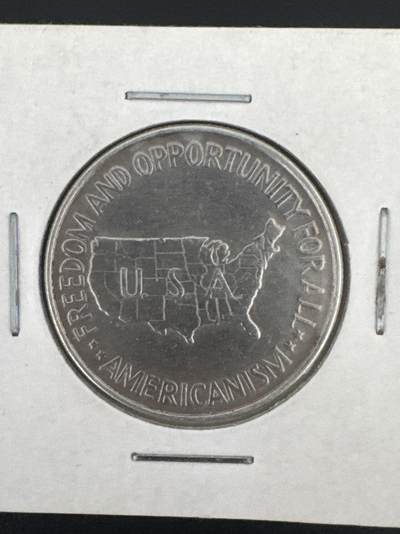 ❤️【币观天下】❤️ 第333期钱币拍卖- 2025.12.5周五晚上6点半场-长期征集拍品 - 美国1952年地图半圆银币