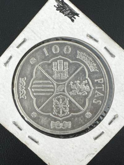 ❤️【币观天下】❤️ 第333期钱币拍卖- 2025.12.5周五晚上6点半场-长期征集拍品 - 西班牙100比塞塔1966年银币