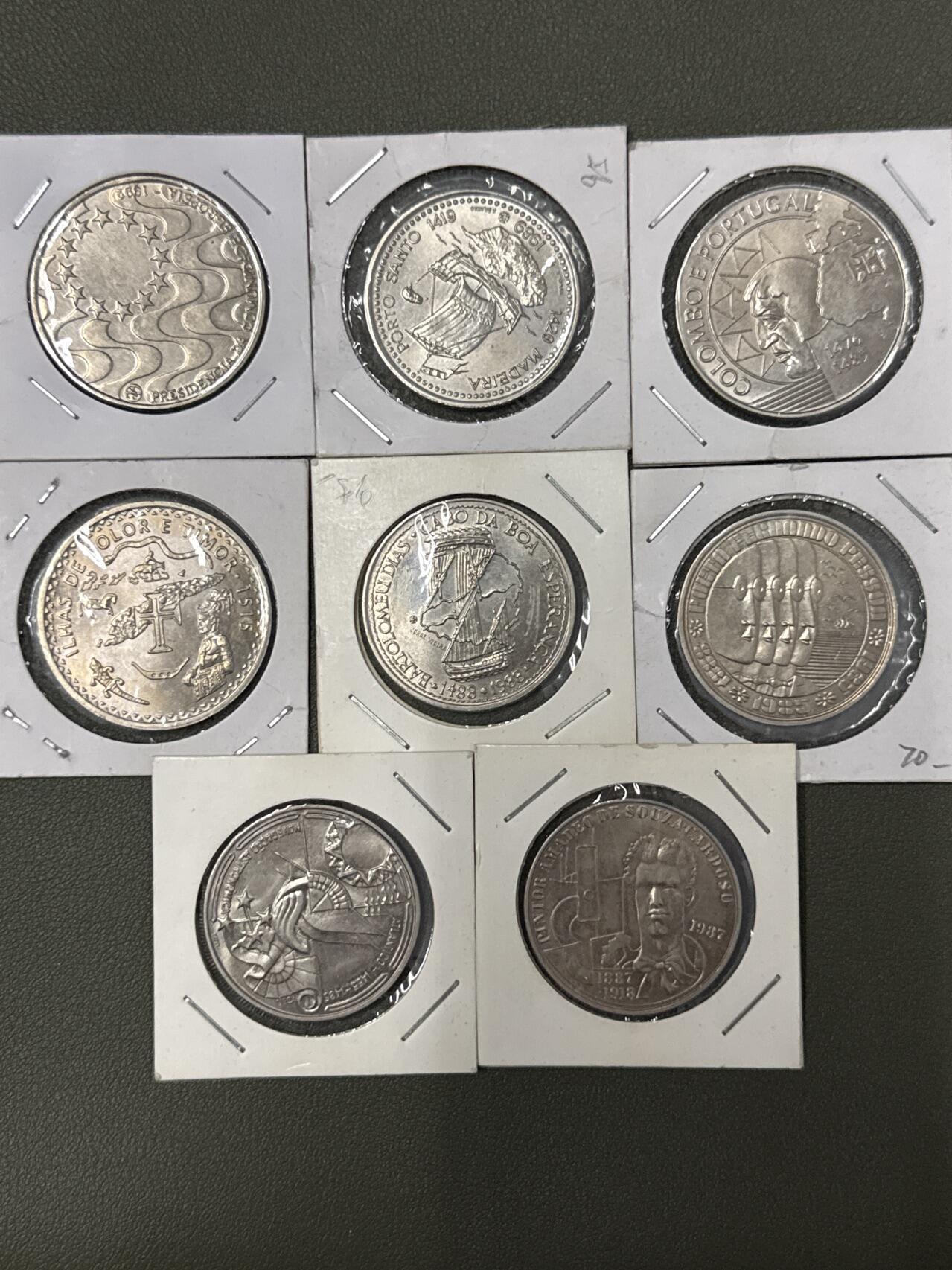 ❤️【币观天下】❤️ 第333期钱币拍卖- 2025.12.5周五晚上6点半场-长期征集拍品 葡萄牙纪念币镍币8枚