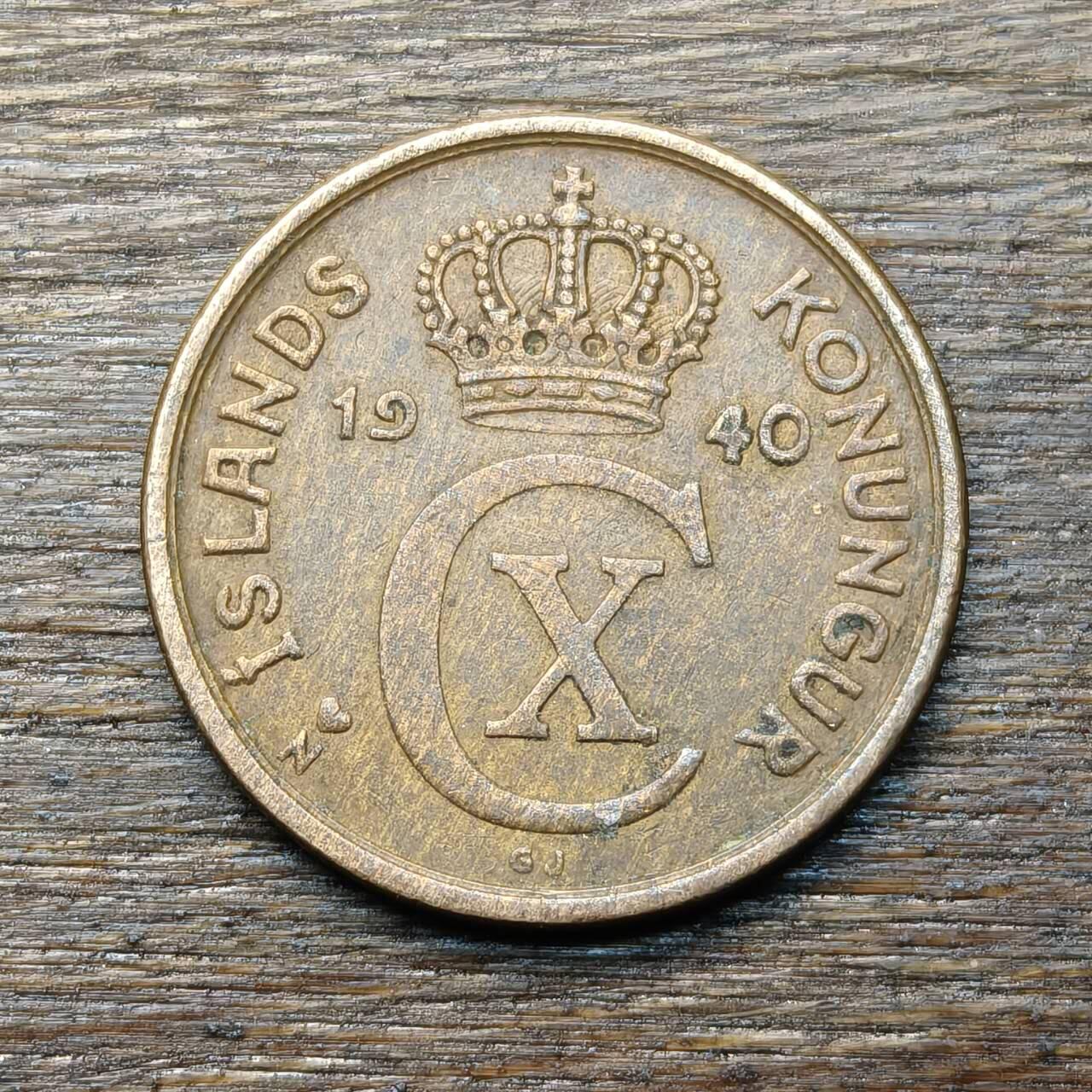 【铜匠收藏】★第134场★散币场，无佣金，30包邮。不满30元，支付5元运费。《接受代拍 代送NGC评级》 1940年 冰岛 2奥拉