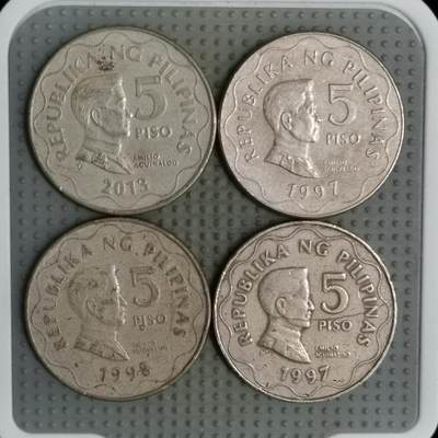 2025年第126场各国散币拍卖（总第126场） - 菲律宾5比索4枚