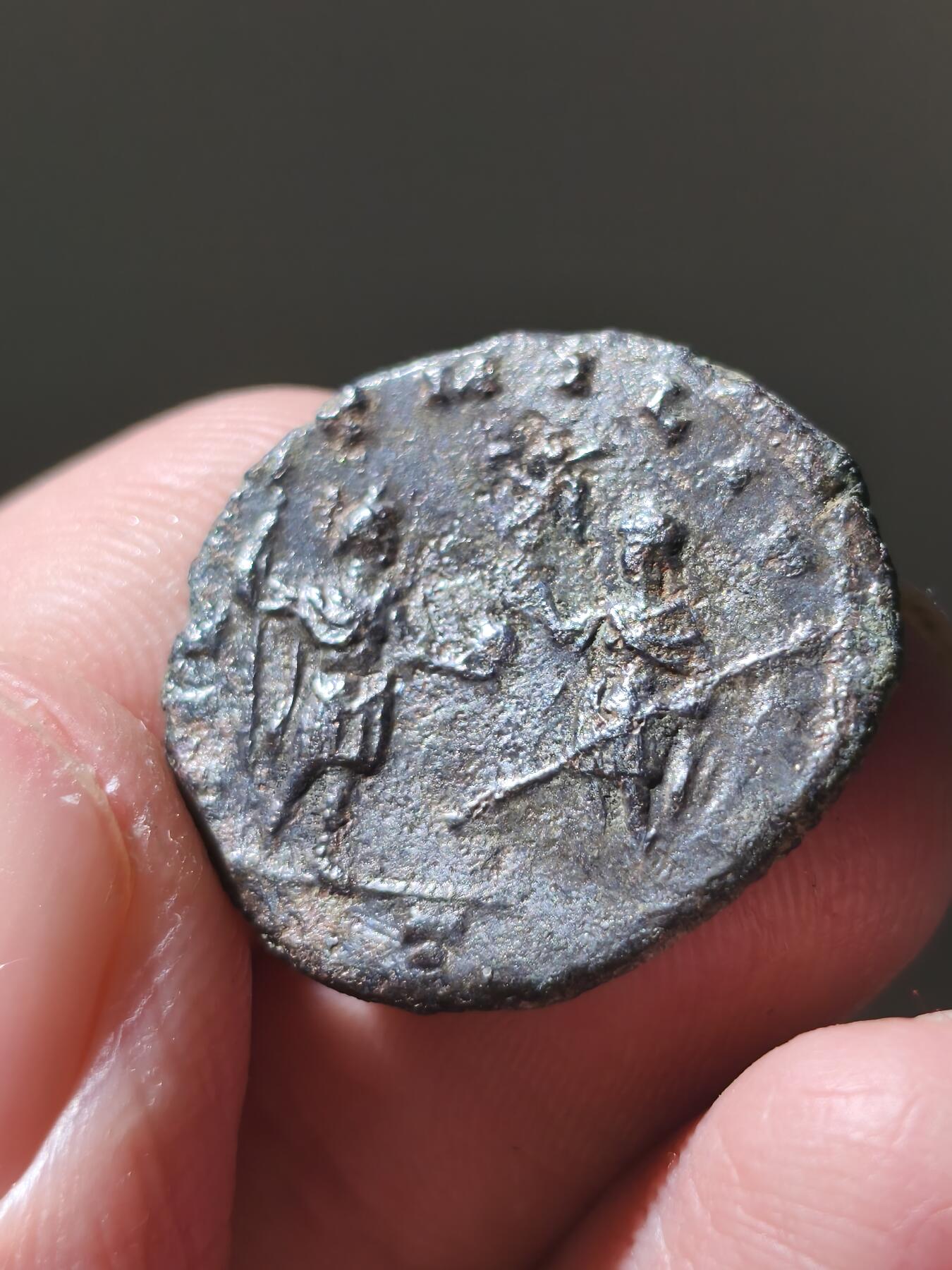 星盘世界钱币十二月六日古典币专场 罗马帝国 公元270-275年 奥勒良 安东尼安洗银币 米兰厂打制正面是奥勒良肩像