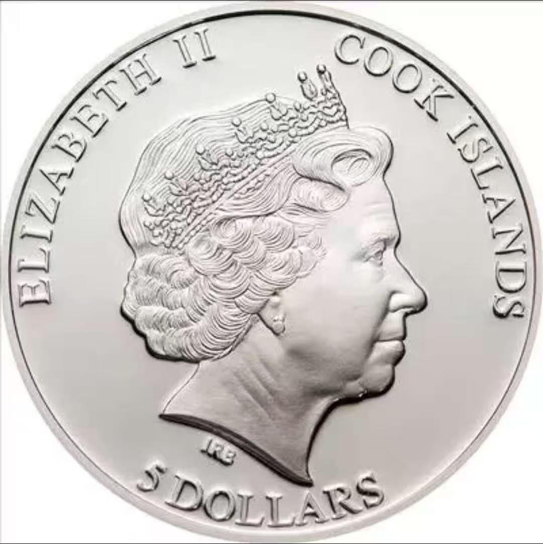 ❤️【币观天下】❤️ 第333期钱币拍卖- 2025.12.5周五晚上6点半场-长期征集拍品 库克2012年樱花盛开彩色珐琅彩镶嵌银币 925银25克，发行2500枚，带证书。