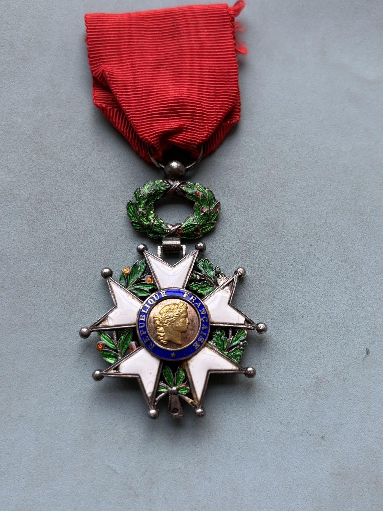 盛世勋华——号角文化勋章邮票专场拍卖第291期 法国骑士级荣誉军团勋章 珠宝商宽边版 银制带银标
