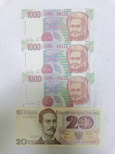 【20251204】非全新纸币和硬币第310场 - 欧洲国家4张纸币