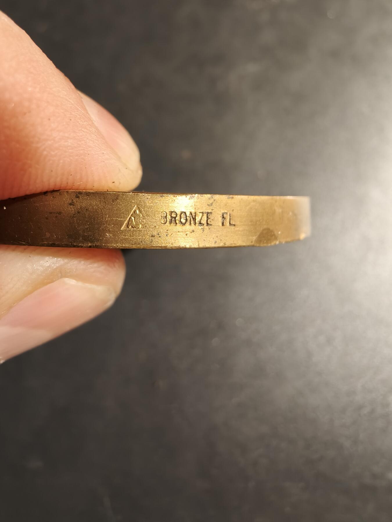 老王徽章第167期 法国维特尔斯海姆市大铜章     直径66mm.    重量150.9g