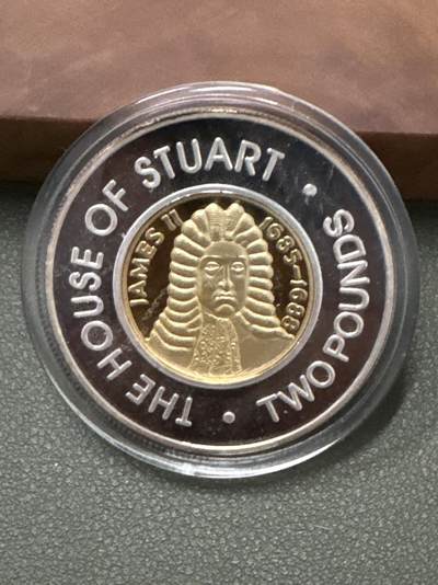 ❤️【币观天下】❤️ 第333期钱币拍卖- 2025.12.5周五晚上6点半场-长期征集拍品 - 格恩基子母币1685-1688年乔治1世