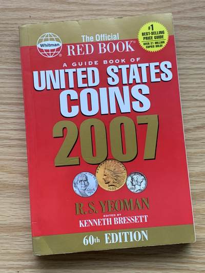《竞宝斋》第444场 周日，周一，2场连拍 （全场包邮） - 2007年美国官方红皮书 硬币收藏领域的权威参考工具书 钱币目录 414页 细节见图 重达1斤