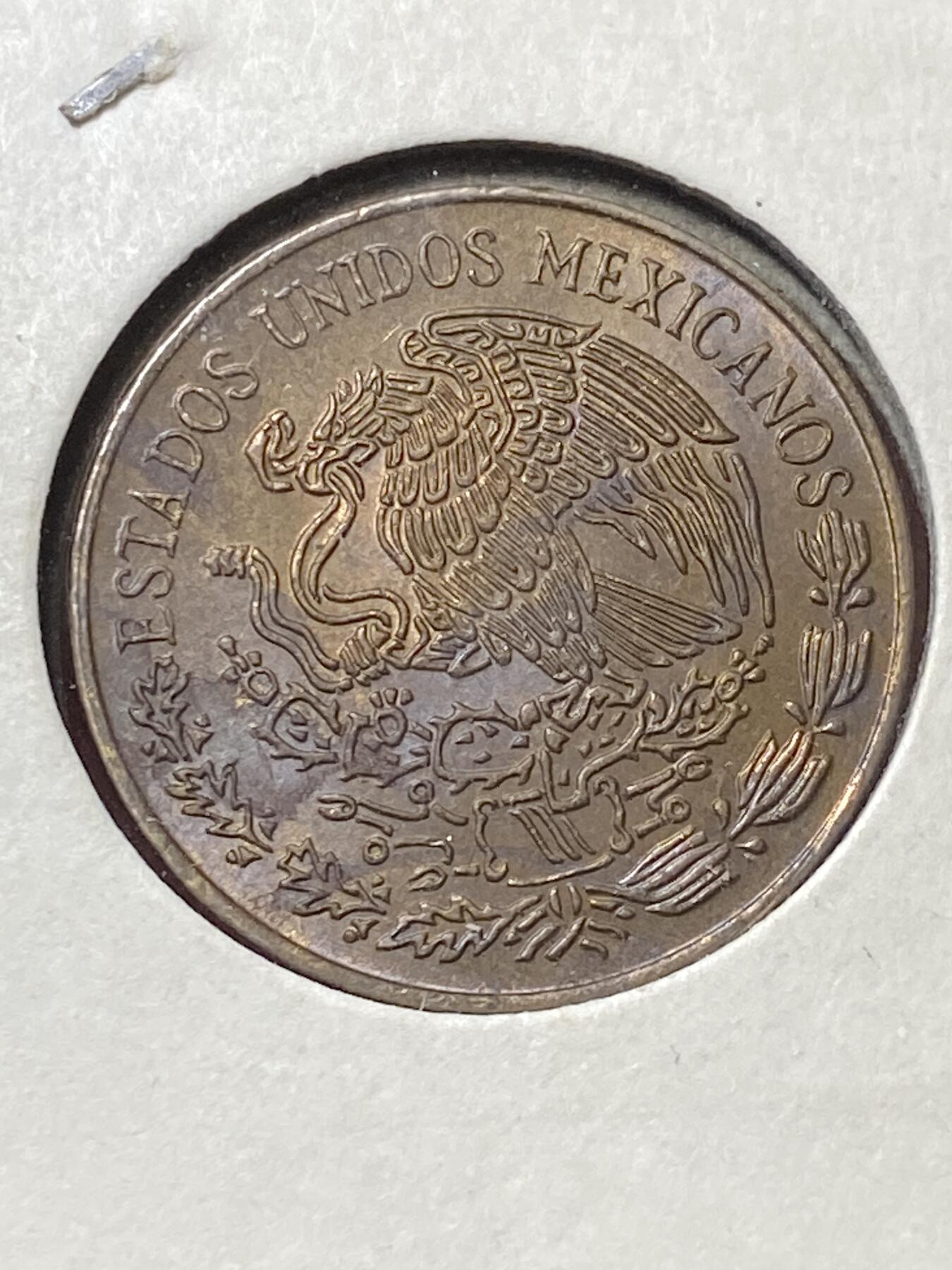 2025年第一百三十三场(总第一百五十九场）外国好品纸夹散币场(免佣金) 墨西哥🇲🇽1973年5分(多明戈斯第五版，Flat top 3–平头3版)