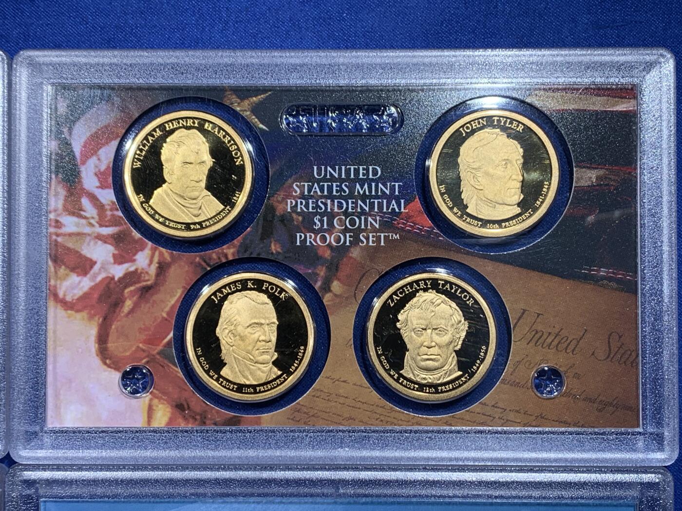 《竞宝斋》第444场 周日，周一，2场连拍 （全场包邮） 美国2009年套币4本 精制币 细节见图