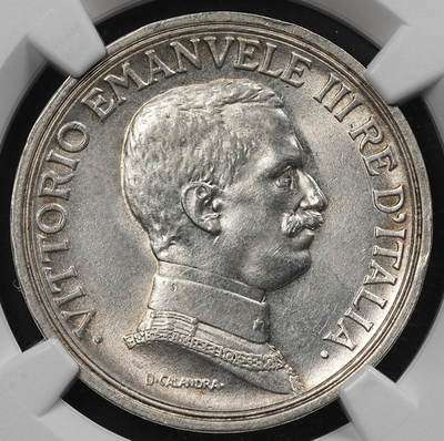 修遠堂世界钱币第九十六期 - NGC MS65 1914意大利马车2里拉银币