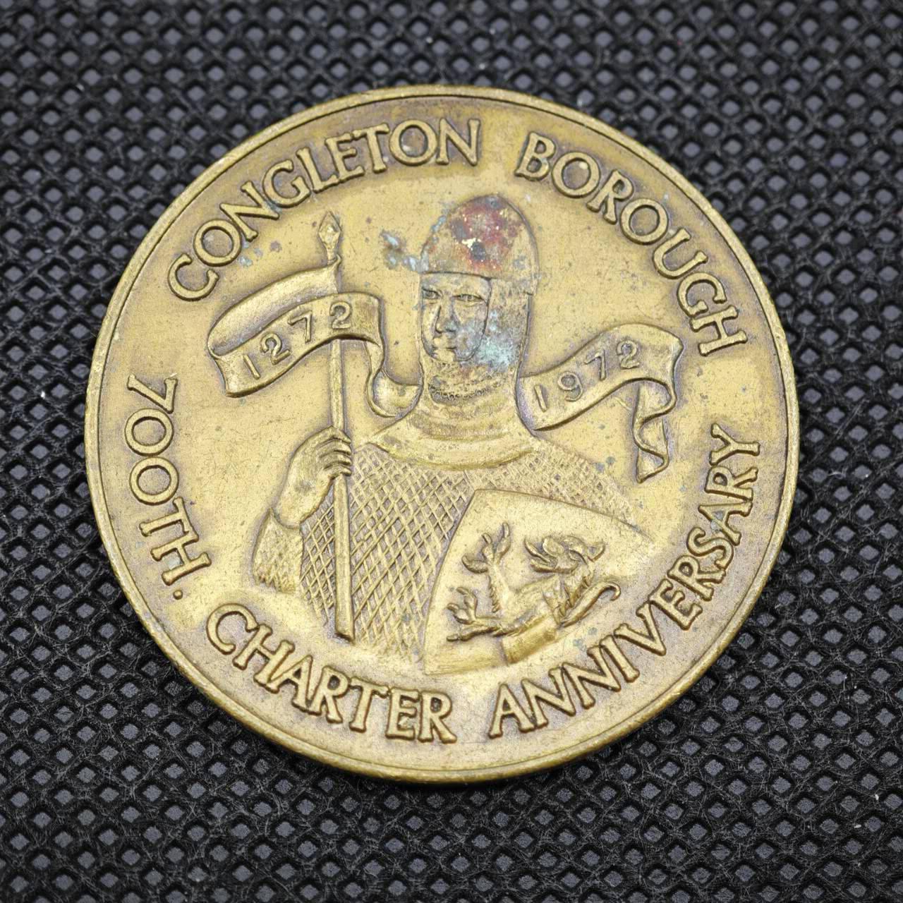 【淘币小摊】限时拍第八百一十六拍  纪念章场  满百包邮可预留两周  周一统一发货   康格尔顿自治市宪章700周年周年纪念章直径38mm