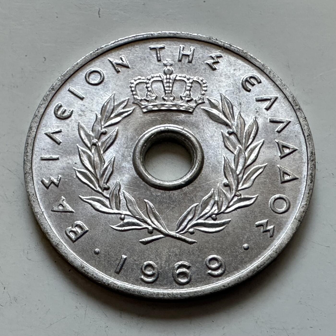 🌹外币初藏🌹🐯2025年第135场  每周二四六晚8️⃣点 接代拍 希腊1969年10雷普塔