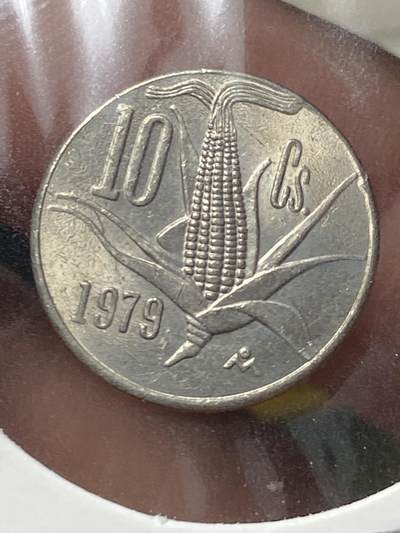 2025年第一百三十三场(总第一百五十九场）外国好品纸夹散币场(免佣金) - 墨西哥🇲🇽1979年10分(尖茎宽字，5排玉米粒)