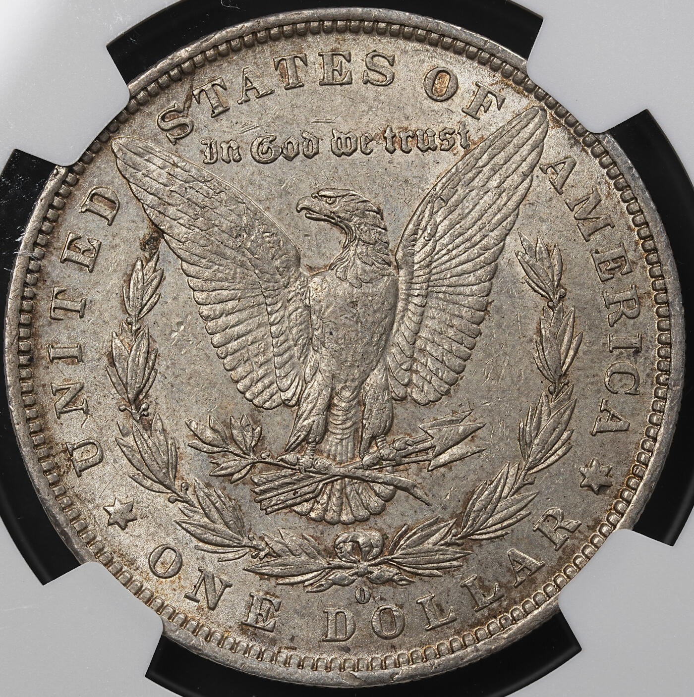 修遠堂世界钱币第九十六期 NGC AU58 1881年美国摩根大银币 O厂铭