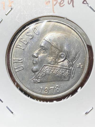 2025年第一百三十三场(总第一百五十九场）外国好品纸夹散币场(免佣金) - 稀少品种–墨西哥🇲🇽1978年1比索(Open 8–开口8版本)