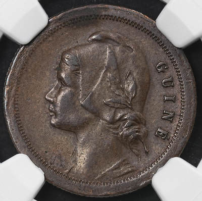 修遠堂世界钱币第九十六期 - NGC AU50BN 1933年葡属几内亚比绍10分铜币 稀少品种 SBP XF40品成交价211美金