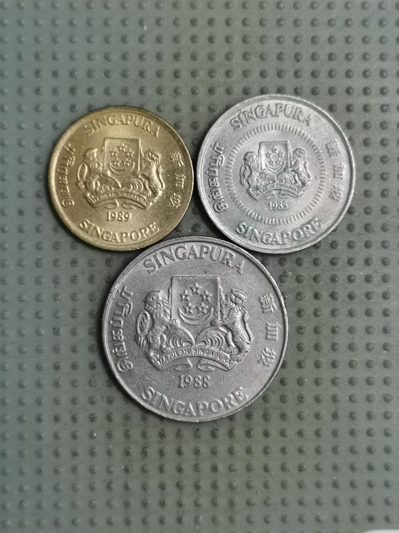 2025年第126场各国散币拍卖（总第126场） 新加坡高盾版3枚