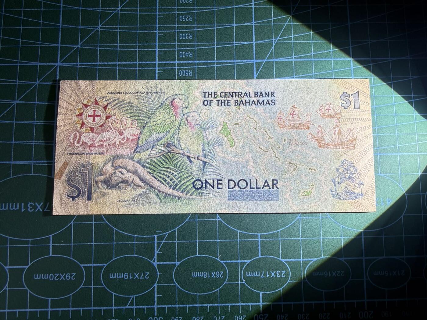 【炜奕收藏】，第五十二期 1992年巴哈马1元纪念钞，UNC品相