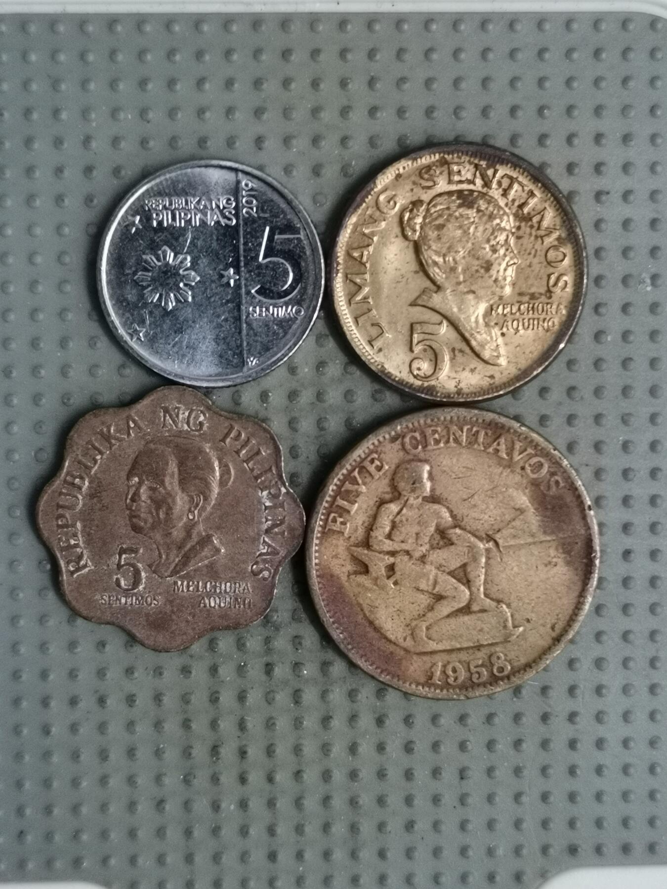 2025年第126场各国散币拍卖（总第126场） 菲律宾5分4枚不同