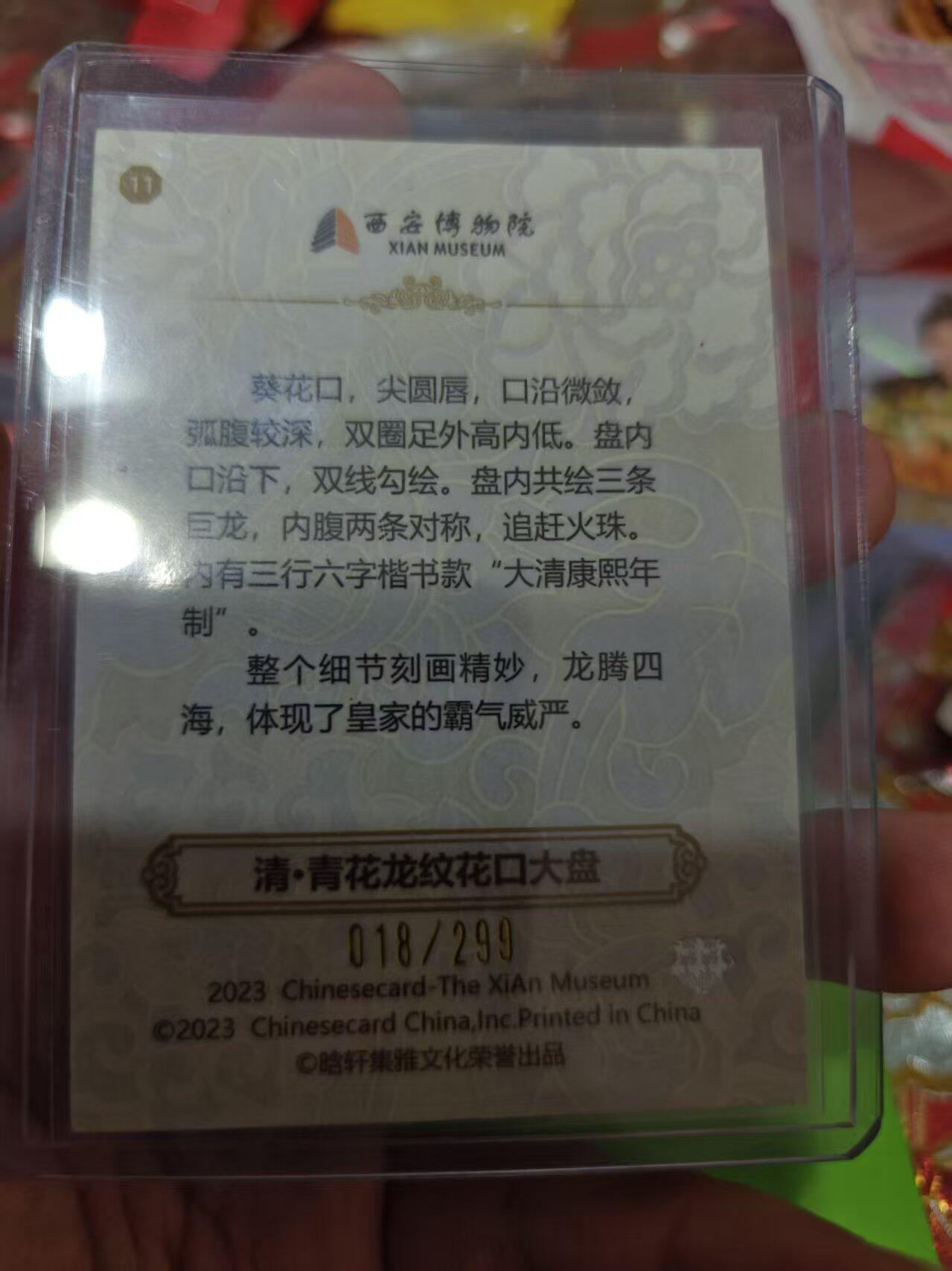 第十五期 西安博物院 清·青花龙纹花口大盘 018/299