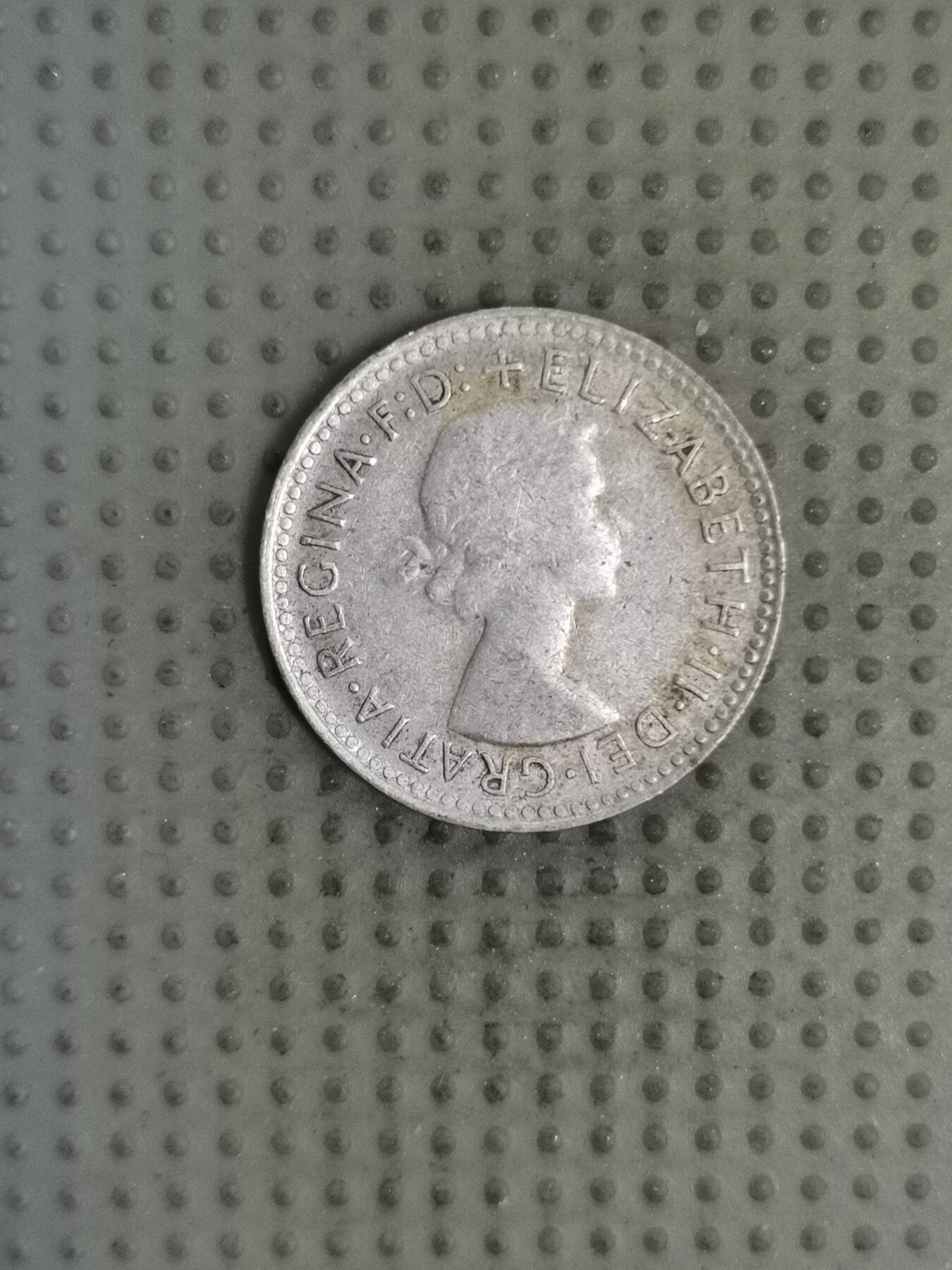 2025年第128场各国散币拍卖（总第128场） 澳大利亚1960年6便士银币