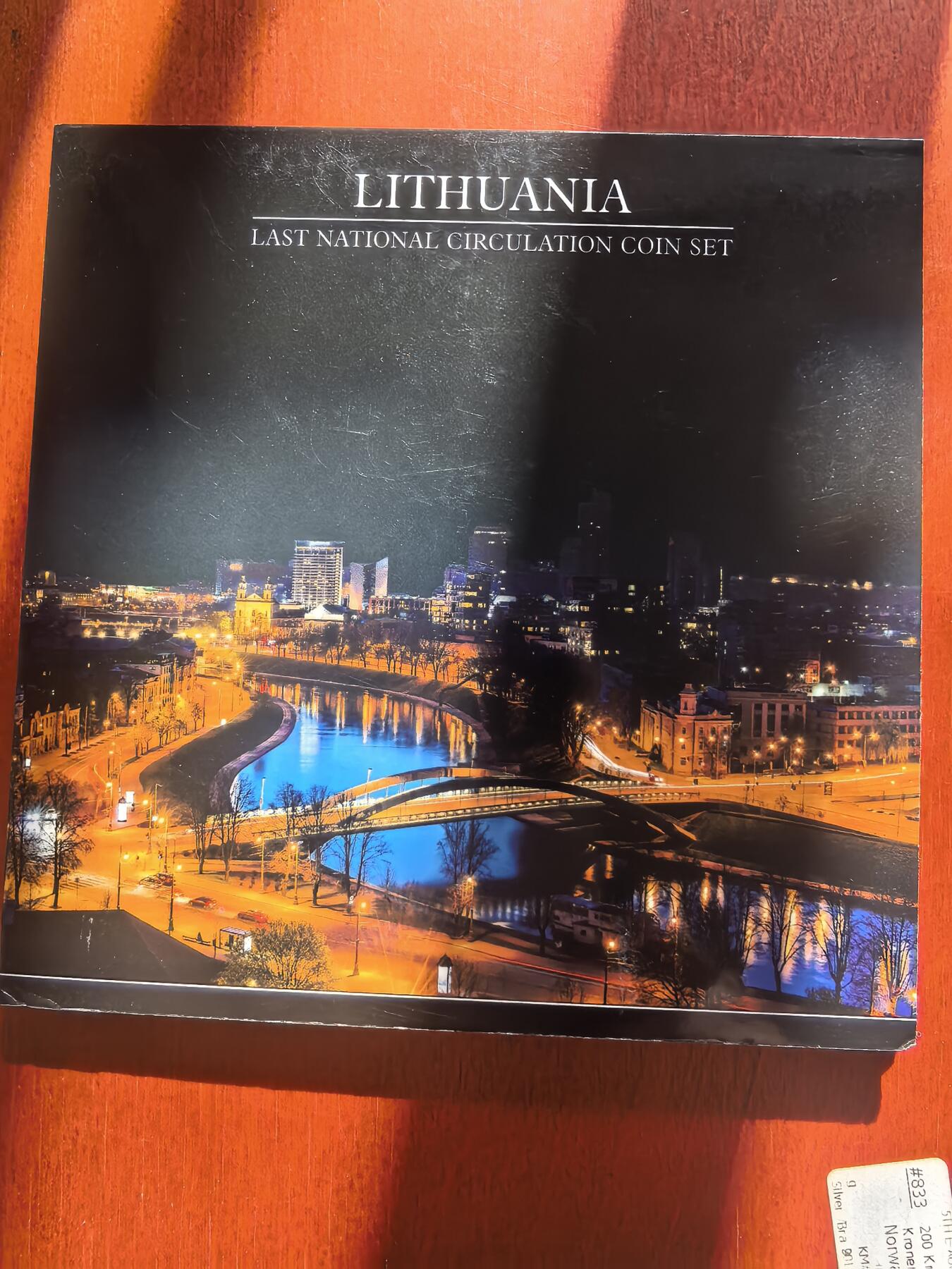 长老汇蛇年精选第七十八场拍卖 立陶宛最后的流通币9枚套，卡装