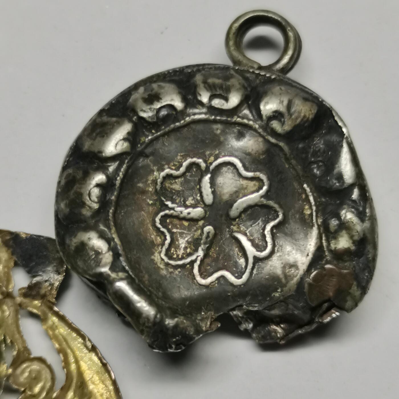 杂件专场85期 清代老银饰，残品