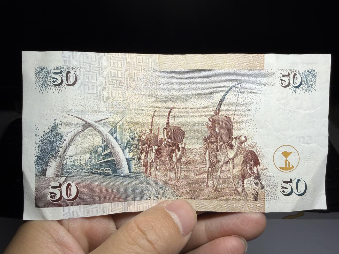 2025年集古藏今外币拍卖第十期-第10场—（总第290拍-纸币专场），本期拍完结算一次，发货时间2-3天，休息几天后继续新的一期拍卖。 2004年肯尼亚50先令