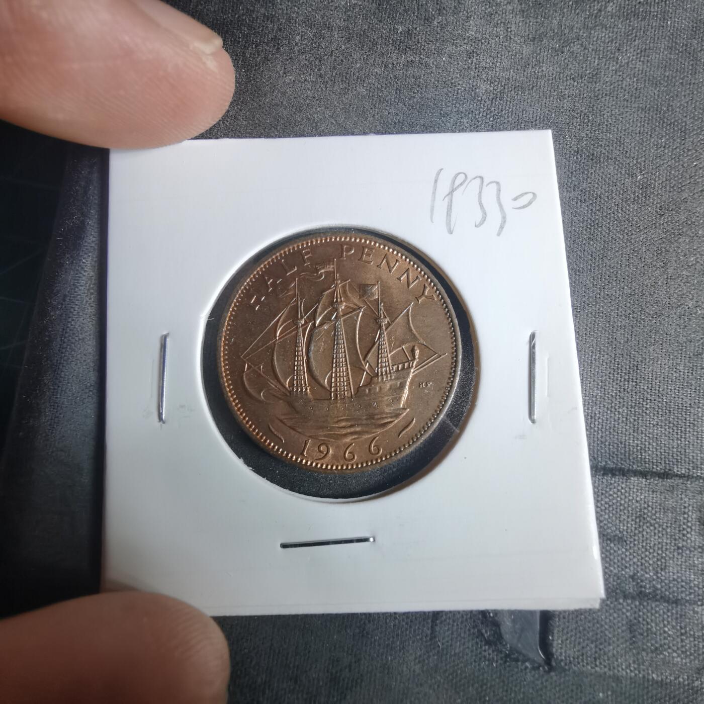 沼泽如烟--第919场 英国1966年半便士