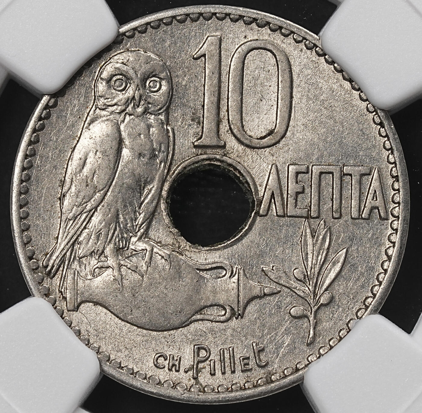 修遠堂世界钱币第九十六期 NGC MS62 1912年希腊10 LEPTA