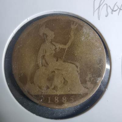 沼泽如烟--第919场 - 英国1885年1便士