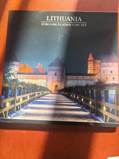 长老汇蛇年精选第七十八场拍卖 立陶宛欧元套币8枚套，卡装