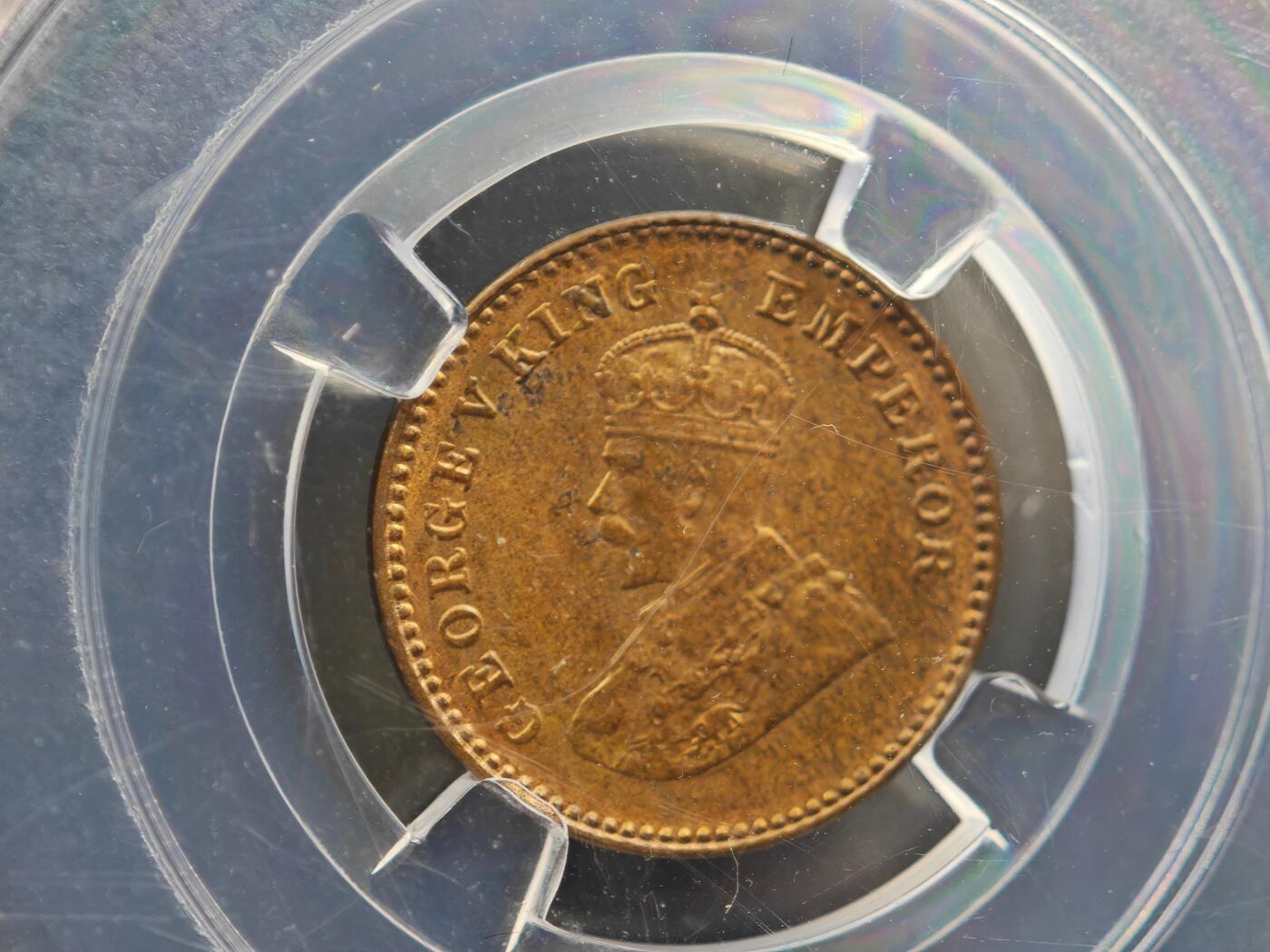 12月1日精品徽章专场 众诚评级1920年乔治五世铜币