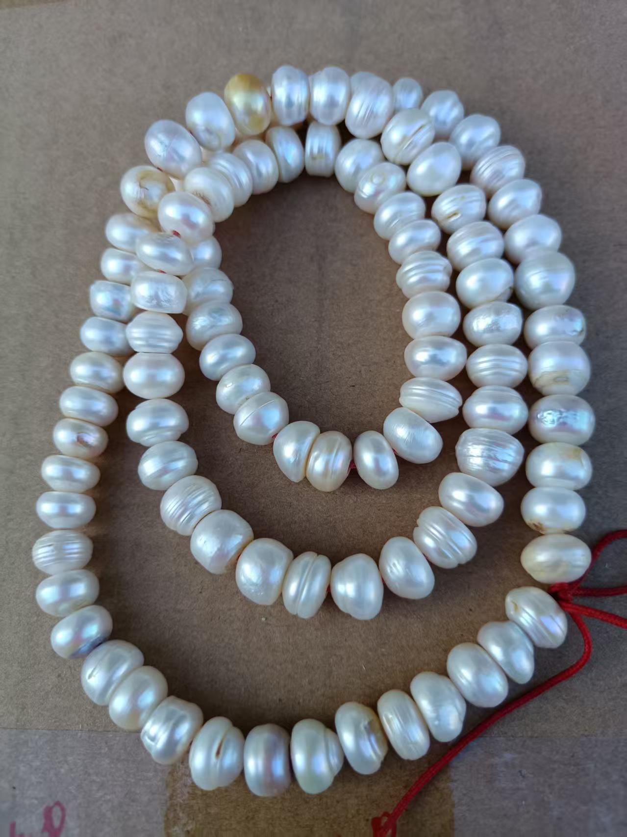 卡9.5~10的老珍珠项链