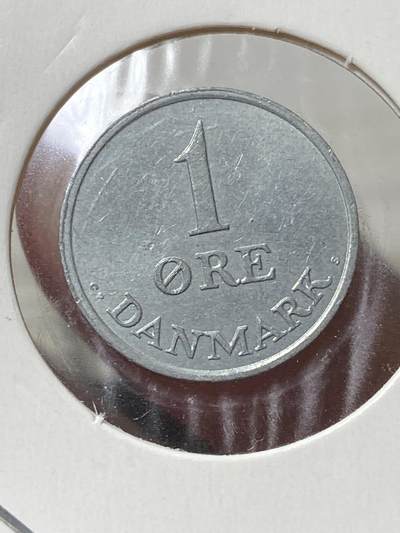 2025年第一百三十三场(总第一百五十九场）外国好品纸夹散币场(免佣金) - 好品–丹麦🇩🇰1970年1欧尔锌币(弗雷德里克九世第二版，C; S版)