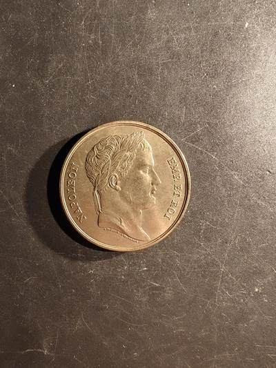 老王徽章第167期 - 法国拿破仑1804加冕纪念章     直径40mm.    重量31.4g