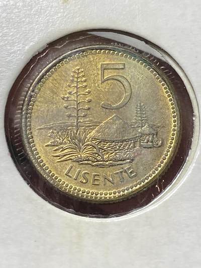 2025年第一百三十三场(总第一百五十九场）外国好品纸夹散币场(免佣金) - 莱索托🇱🇸1998年5分(第三套首发年)